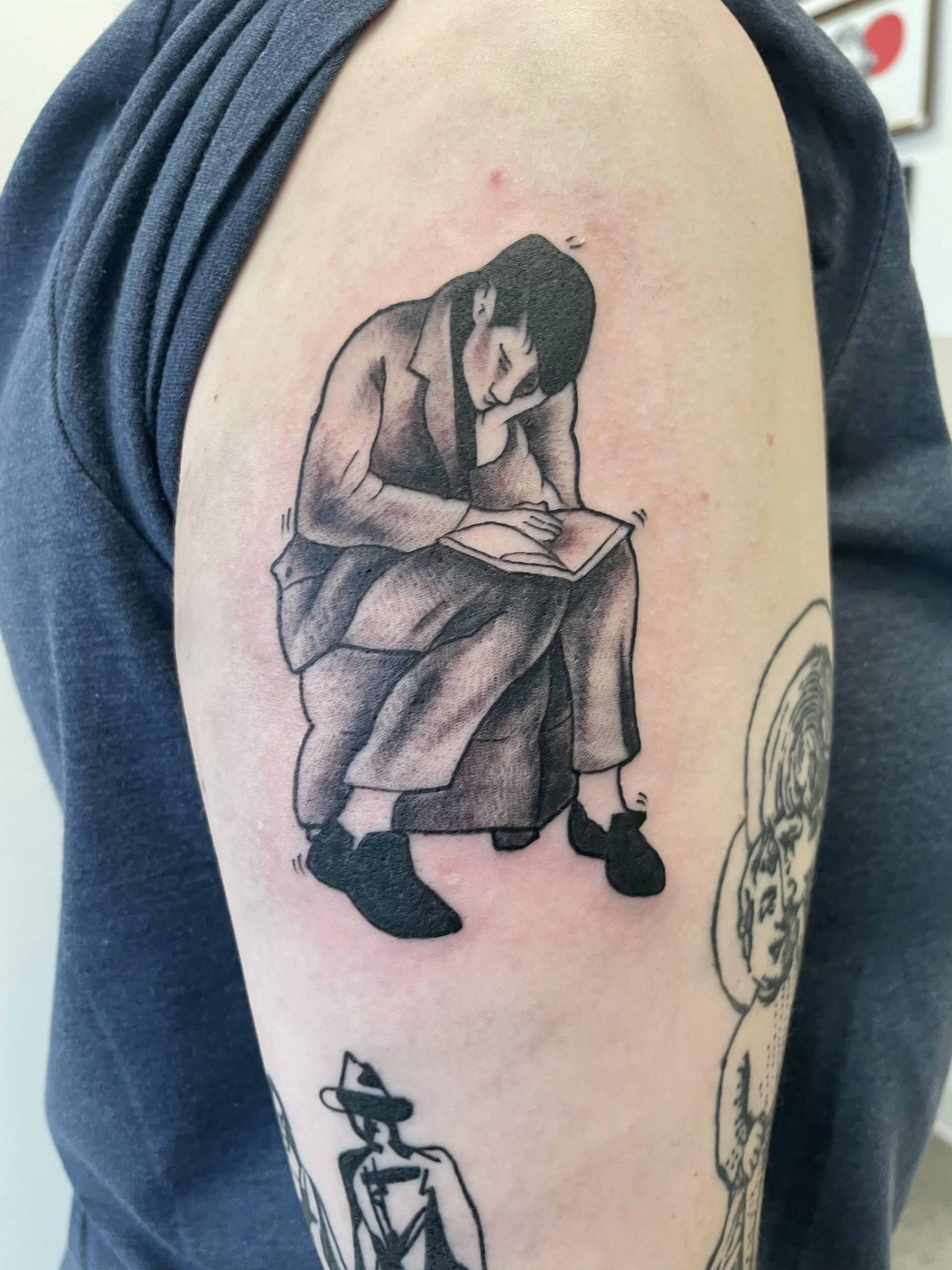 Dominique Hoffert - Man Sitting Tattoo