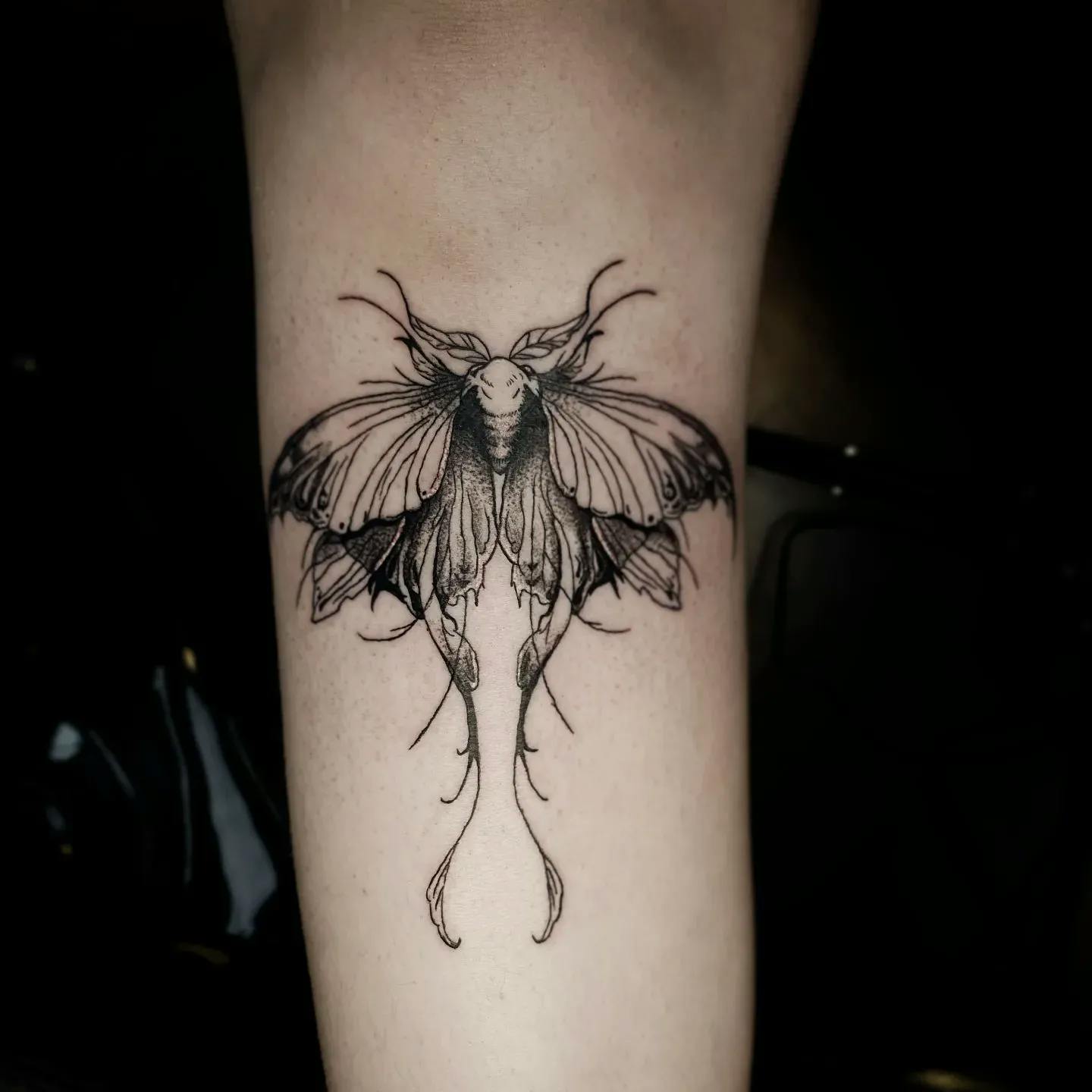 Jenny Opdahl Borgen - Moth Tattoo