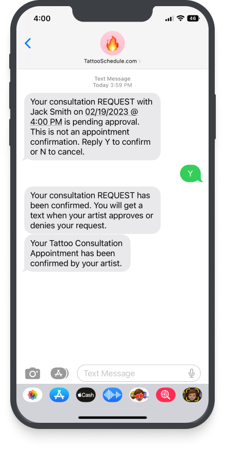 Significantly reduce no-shows by automatic text reminders & save yourself money. Screenshot