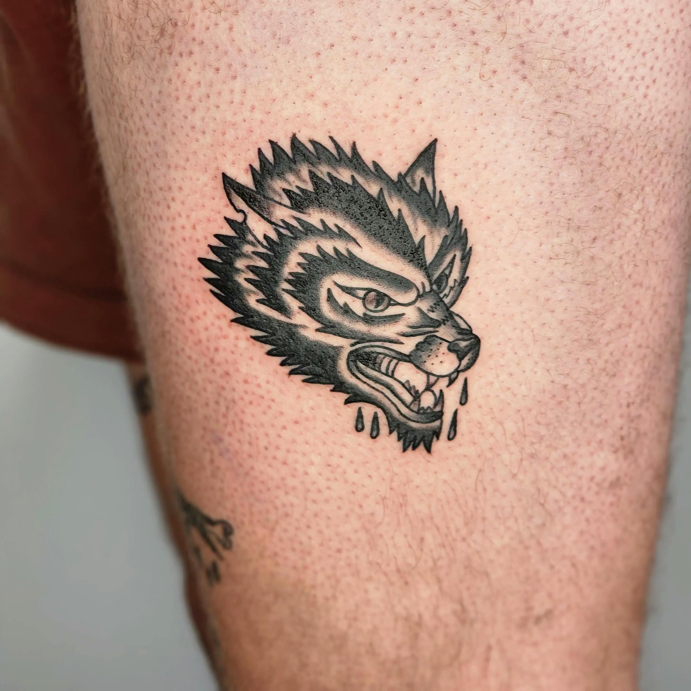 Raphael Langevin - Wolf Tattoo